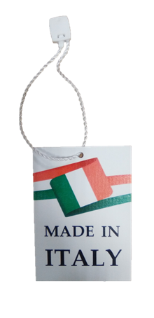 100 Etiquetas cartón MADE IN ITALY